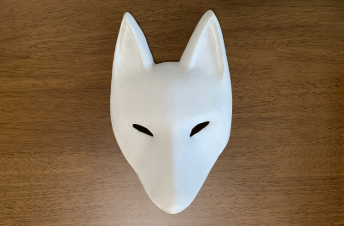 デザイン前の狐面の画像